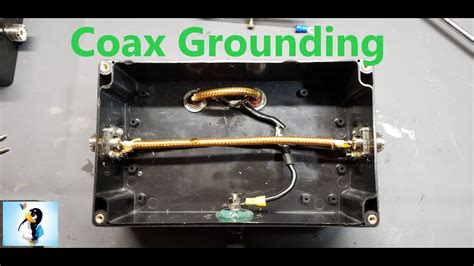 improperly grounded junction box|coaxial wire grounding errors.